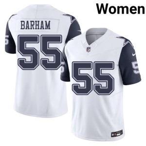 D-Boys White #55 Women Jaishawn Barham Limited Color Rush Jerseys 128843-935