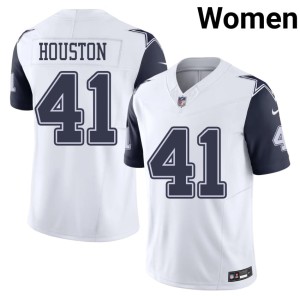 America's Team Women Color Rush #41 James Houston White Game Jerseys 336688-353
