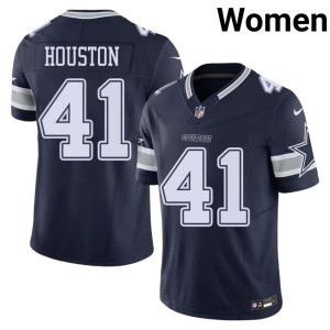 DAL #41 NFL Navy Women James Houston Jerseys 746806-530
