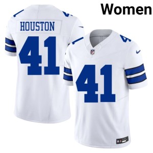Lone Star Cowboys Women NIL White #41 James Houston Jersey 197637-585
