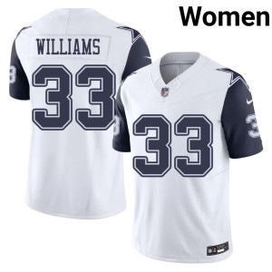 Big D NFL White Javonte Williams Women's Color Rush #33 Jersey 677294-109