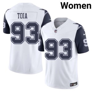Dem Boys Jay Toia White Color Rush Womens #93 Player Jerseys 675815-122