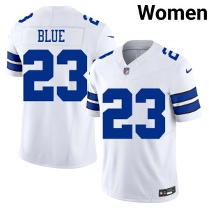 DAL Cowboys Stitched Women #23 Jaydon Blue White Jerseys 695945-545