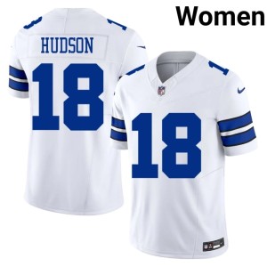The 'Boys Jordan Hudson #18 White Womens 2026 Jerseys 333766-232