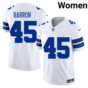 Dallas Replica Womens Justin Barron #45 White Jersey 132337-771
