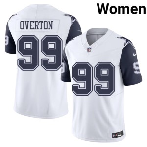 Dallas #99 Women Replica Color Rush White LT Overton Jersey 138937-959
