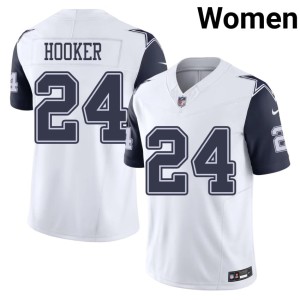 Lone Star Cowboys White Malik Hooker Womens NIL #24 Color Rush Jerseys 532893-228