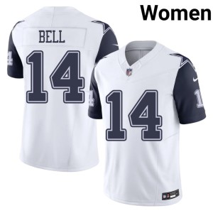 DC Markquese Bell White Women #14 Color Rush Football Jerseys 203873-840