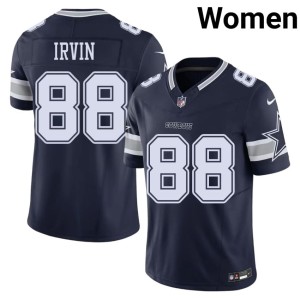 DAL Cowboys #88 Player Michael Irvin Women Navy Jerseys 804613-710