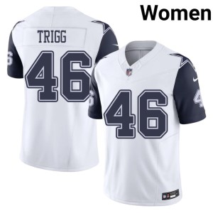 DC Womens Stitched White #46 Michael Trigg Color Rush Jersey 641899-742