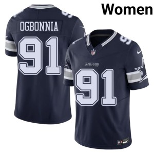DC Womens NFL #91 Navy Otito Ogbonnia Jersey 344674-176
