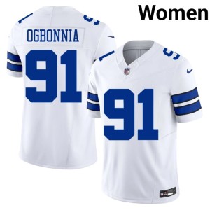 The 'Boys Women White #91 Otito Ogbonnia Embroidery Jersey 344707-143