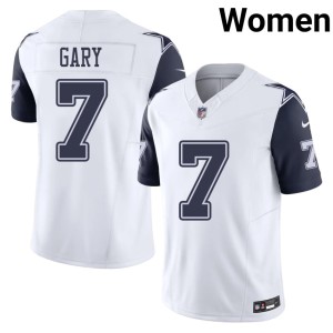 Dallas Cowboys Game Women's Rashan Gary White #7 Color Rush Jersey 707397-224