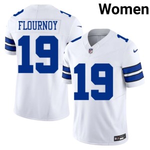 DC Official White Women's #19 Ryan Flournoy Jersey 501275-389
