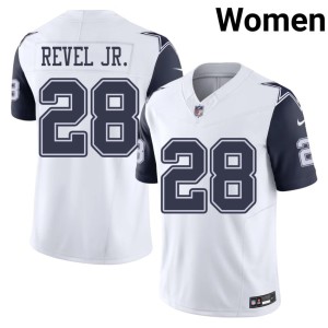 The 'Boys #28 Women White Color Rush Shavon Revel Jr. Player Jerseys 826515-829
