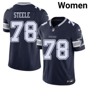 Big D Navy Womens #78 Terence Steele NFL Jersey 859756-549