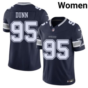 Dallas Women #95 Football Navy Tommy Dunn Jerseys 455059-298