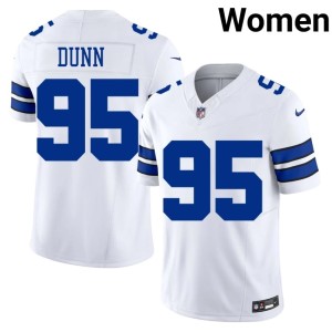 DAL Womens Tommy Dunn #95 Embroidery White Jersey 711840-733
