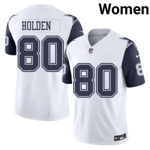 Cowboys Nation Traeshon Holden White NFL Women's #80 Color Rush Jersey 411229-596