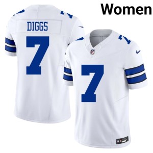 Cowboys White Trevon Diggs NFL Womens #7 Jerseys 802931-285