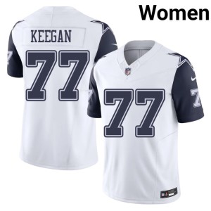 DAL Stitched Trevor Keegan White #77 Color Rush Women Jerseys 940255-541