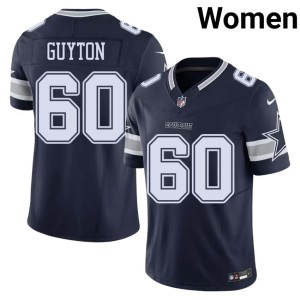 Cowboys Nation Navy Official Womens Tyler Guyton #60 Jerseys 871645-425