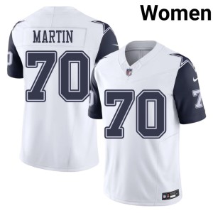 Lone Star Cowboys Womens Color Rush Zack Martin White #70 Football Jersey 456156-508