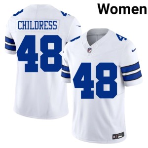 America's Team #48 Zion Childress NIL White Women's Jerseys 487279-840