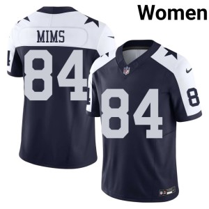 Cowboys Football Denzel Mims #84 Alternate Women Navy Jerseys 256741-768