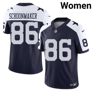 D-Boys Womens Luke Schoonmaker Alternate Navy #86 Football Jerseys 814569-304