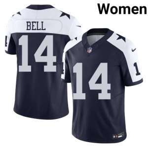 Dem Boys Navy Alternate Markquese Bell #14 Womens NFL Jersey 168880-442