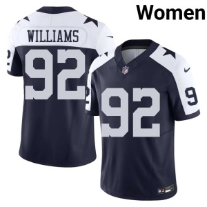 The 'Boys #92 Alternate Navy Quinnen Williams Women Game Jersey 991587-437