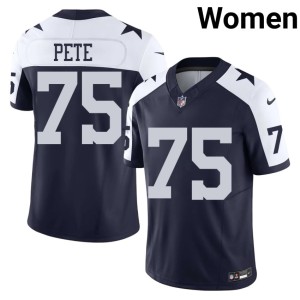 Dem Boys #75 Navy Women Football Shiyazh Pete Alternate Jersey 663645-469