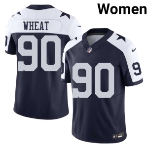 The Pokes Limited Alternate #90 Navy Women's Tyrus Wheat Jersey 564803-414