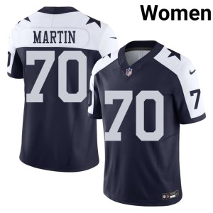 DAL Cowboys Alternate #70 Womens NFL Navy Zack Martin Jerseys 185499-592