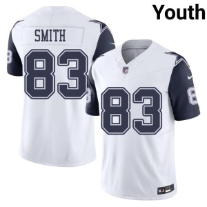 D-Boys #83 Anthony Smith Color Rush Stitched White Youth Jerseys 477988-386