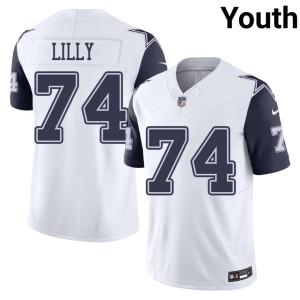 D-Boys White Youth #74 NIL Bob Lilly Color Rush Jerseys 438171-858