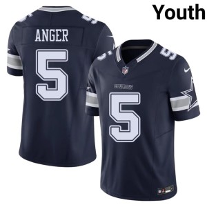 Dallas #5 Navy Bryan Anger Youth Game Jerseys 529570-502