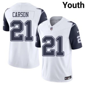 Dallas Color Rush Youth 2026-27 White #21 Caelen Carson Jerseys 601776-733