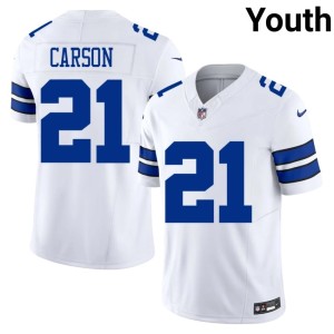 D-Boys Caelen Carson Replica White Youth #21 Jersey 623134-164