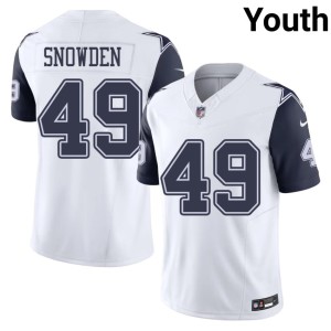 The Pokes White Youth Color Rush Charles Snowden Player #49 Jerseys 601092-273