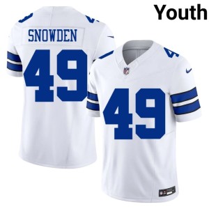 America's Team #49 Charles Snowden NIL White Youth Jerseys 542459-239