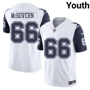 Dem Boys White Color Rush Connor McGovern #66 Player Youth Jersey 344654-587