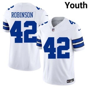Lone Star Cowboys Official #42 Curtis Robinson White Youth Jerseys 566833-131