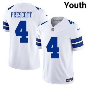 Dem Boys Dak Prescott 2026 White #4 Youth Jerseys 770042-318