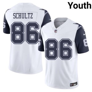 The Pokes NIL Youth White Color Rush #86 Dalton Schultz Jerseys 300188-262