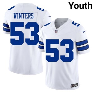 Dallas Cowboys NIL Dee Winters White #53 Youth Jerseys 582205-130