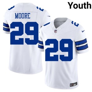 Cowboys Devin Moore White #29 Youth Player Jersey 408694-293