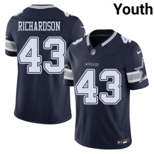 Dallas #43 Dominic Richardson 2026 Youth Navy Jersey 316218-816