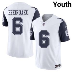 Big D White #6 Color Rush Youth Embroidery Donovan Ezeiruaku Jersey 777740-306